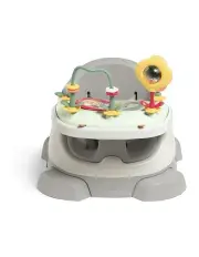 [Mamas & Papas] Bug 3-in-1 Floor & Booster Seat with Activity Tray in Pebble Grey