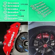 car brake caliper sticker for Brembo letters vehicle dec White 2PC