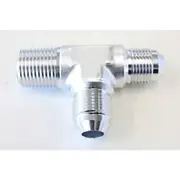 Aeroflow Tee with NPT On Run 1/2" to -8AN, AF826-08-08S