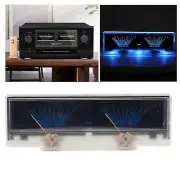 Power Amplifier Panel BackLight Dual Analog VU Meter Audio Level DB Meter DC12V