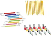HOMSFOU 1 Set DIY Clay Tool Modeling Kit for Creative Play Easy to Grip for Early Learning and Parent Interaction Develops Patience and Attention