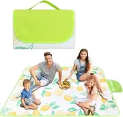 Camping Mat | Waterproof Picnic Blanket | Sandproof Waterproof Non Slip Mat with Handle 78X78Inch for Poolside Music Festival Beach Vacation Deck Entertaining