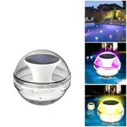 LED Solar Floating Light Waterproof Swimming Pool Lamp Color Changing Decoration Lawn Lights for Fountain Fish Tank Pond Floating Pool Light White