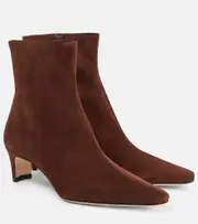 [Staud] Staud Wally 55 suede ankle boots AU 9.5 brown