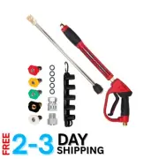 Elite Pressure Washer Gun 5000 PSI - Includes Wand, 5 Nozzles & Connectors