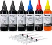 Aomya Ink Refill Kit 6X100Ml for HP 60 61 63 64 65 902 932 952 564 Refillable...