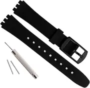 [OliBoPo] Replacement 12mm Waterproof Silicone Rubber Watch Strap Watch Band for Swatch