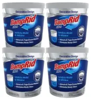 DampRid Refillable Moisture Absorber, Fresh, Unscented, Lavender, Pure Linen 4pc