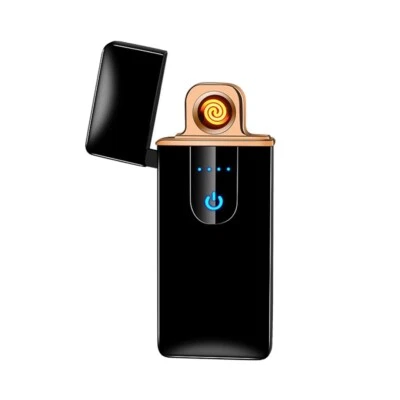 Windproof Electric Cigarette Lighter Touch Sensitive USB Rechargeable Flameless