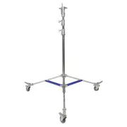 Spectrum Heavy-Duty 345cm Stainless Steel Junior-Pin Roller Combo Light Stand...