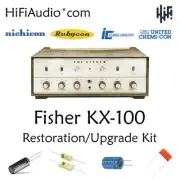 Fisher KX100 amplifier tube restoration repair upgrade rebuild kit capacitor