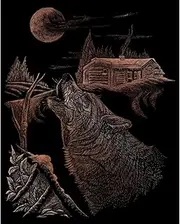 Royal Brush Copper Foil Engraving Art Kit 8"X10", Howl