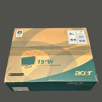 NEW SEALED Acer 19" Widescreen LCD Computer Monitor X191W NEW Ships Quickly