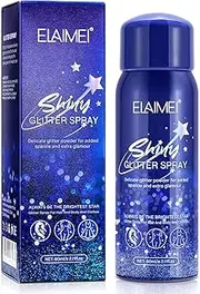 Glitter Spray for Hair & Body – Shimmer Spray for Face, Skin & Clothes – Long-Lasting, Quick-Dry, Non-Greasy Glitter Mist for Party, Festival, Club – 60ml