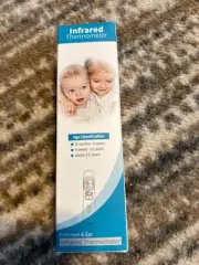 Infrared Digital Thermometer Touchless Forehead and Ear, New in Box