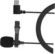 OFFIGAM 1PC Mini Type C Lavalier Microphone Portable Clip Condenser Mic with Cable for Smartphones Noise Reduction for Vlogging Live Streaming and Gaming