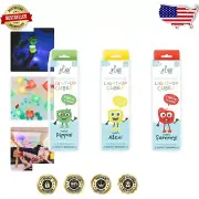 Water-Activated Light-Up Sensory Cubes Bundle – Red, Yellow, Green (12 Pack)