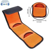 3 Pockets Lens Filter Bag Camera Lens Filter Pouch for 82Mm ND UV CPL Camera Len
