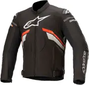 Alpinestars T-GP Plus V3 Motorcycle Textile Jacket, black-white-red, Size 2XL for Men Black White Red