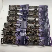 "12 PAIR" DZ28 Foster Grant Tara Brown +1.25 READERS Reading Glasses