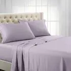 Split King Size Bed Sheet Set 600 Thread Count 100% Cotton Solid Soft Sheets