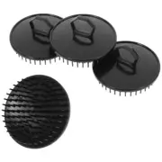 4 Pcs Massager Hair Brush Man Travel Shower Scalp Scrubber Tool Exfoliating for