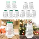 5x Cookie Jar Christmas Candy Jar Christmas Favor Boxes Water Bottles Empty