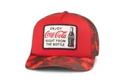 Coca-Cola Right From the Bottle Red Camo Mallard Foamy Adjustable Hat