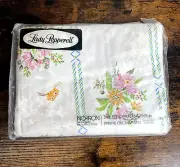 Vintage Lady Pepperell Floral and Butterfly Twin Fitted No-Iron Sheet NIP