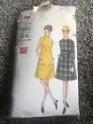 Vogue Pattern 7401 sz 12 Bust 34 Hip 36 Misses Coat & One Piece Dress Uncut