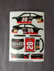 2020 Custom Erik Jones #20 Resers 1/64 Peel & Stick Decals
