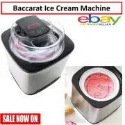 Baccarat Ice Cream Maker Electric Ice Sorbet Scoop Machine Chiller 2L Soft Serve
