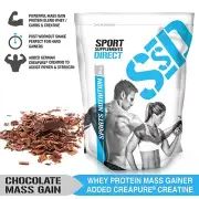 3KG CHOCOLATE MASS GAINER - WHEY PROTEIN CARB RATIO MASS GAIN WITH CREATINE