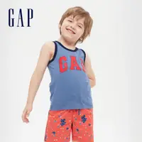 在飛比找蝦皮商城優惠-Gap 男幼童裝 Logo棉質圓領背心-灰藍色(577646