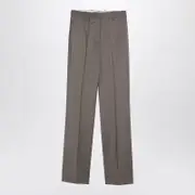 [GOLDEN GOOSE] Light Grey Wool Trousers With Darts 44 IT Brown