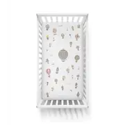 Fitted Sheet Satin In Hot Air Balloons - Dreamy Skies