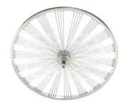 VINTAGE LOWRIDER 26 FAN STEEL FREEWHEEL 144 SPOKE 14G 3/8 AXLE CHROME.