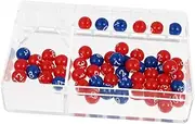 Outanaya 1 Set Party Toys Childrens Play Sets Kid Suit Blush Set Raffle Balls Cage Numbered Bingo Balls Beer Pong Bingo Balls Game Multicolor Balls Bar Raffle Ball Plastic to Rotate Wheeled