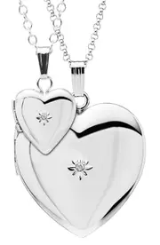 Mignonette Mother & Daughter Locket Set