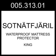 IKEA SOTNATFJARIL SOTNÄTFJÄRIL Waterproof Mattress Protector King 005.313.01