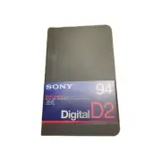 Sony Digital Video Cassette 94 D2M-94M Metal Tape Back Coated D2 With Case New