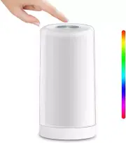 Night Light, LED Bedside Lamp, Dimmable, Touch Lamp, with RGB Color Changing an