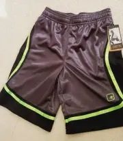 Boys And1 Basketball Shorts Small 11" Activewear Black Green Pockets Playground