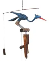 Gifts 147B Happy Bobbing Head Bird Bamboo Wind Chime