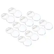 1.72inch Acrylic Button Pin Badge,20 Set Round Pin Blank Buttons Badges Kit
