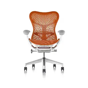 【Herman Miller】Mirra 2 全功能-白框/橘色 l 原廠授權商世代家具(人體工學椅/辦公椅/主管椅)