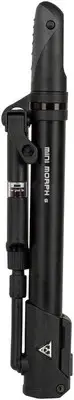Topeak Mini Morph G Pump - with Gauge, Black, 140psi