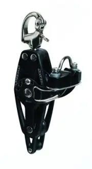 RUTGERSON RAW Block 50mm Fiddle with Cam, Becket & Snap Shackle, B300524BS