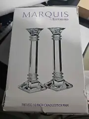 Marquis by Waterford Treviso Pair Candlestick, 10", Clear