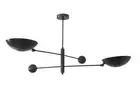 Italian Chandelier Modern Pendant 2 Light Fixture Mid Century Lamp Ceiling Deco